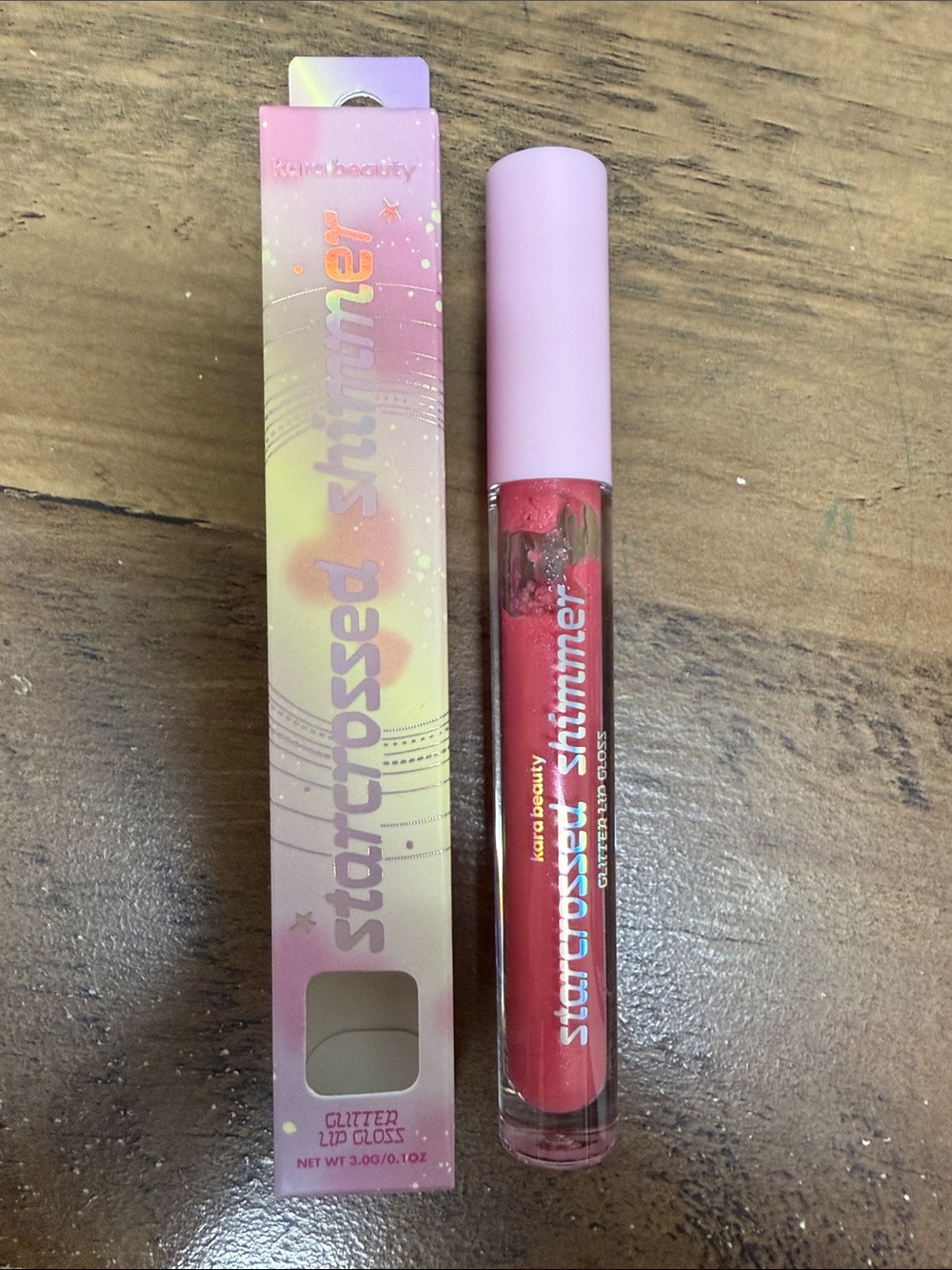 Kara Beauty Starcrossed Shimmer Gloss — Kiss Me Not Pink